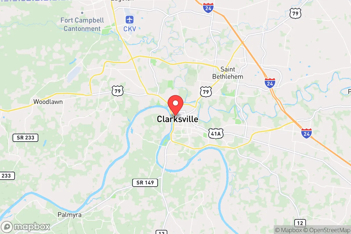 Map centered at 36.5693, -87.3412