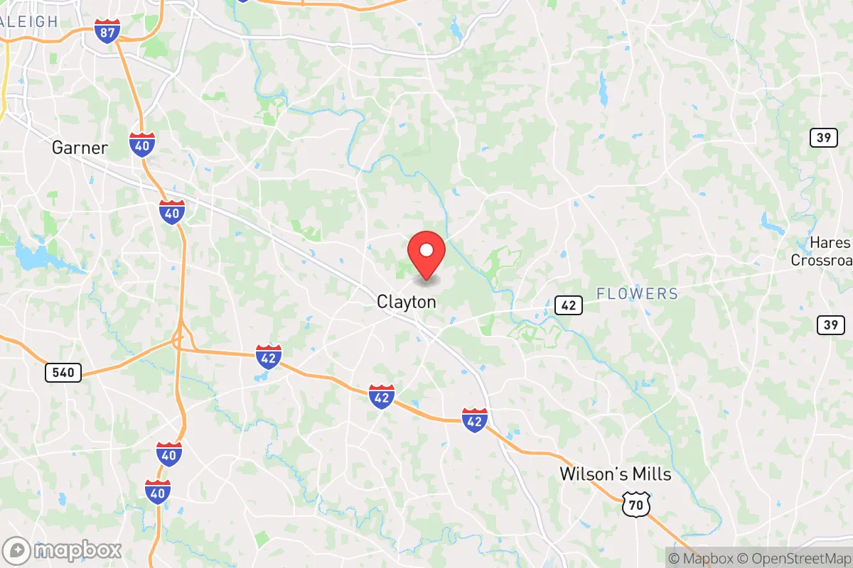 Map centered at 35.6577, -78.4467