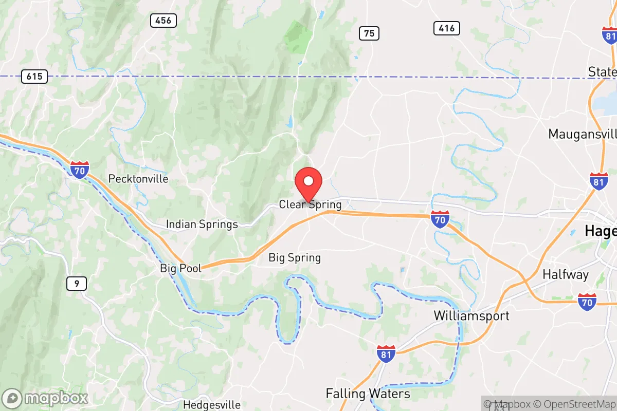 Map centered at 39.6561, -77.9304