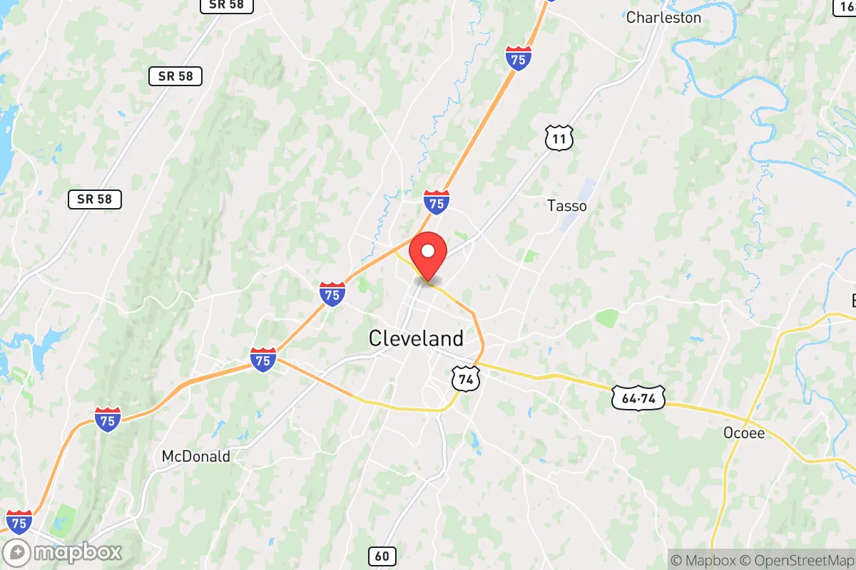 Map centered at 35.1805, -84.8709