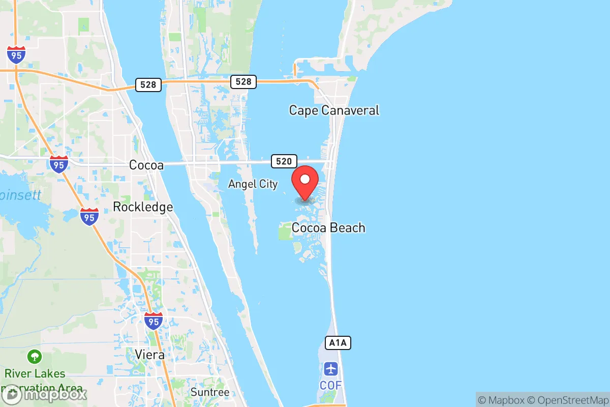 Map centered at 28.3327, -80.6253