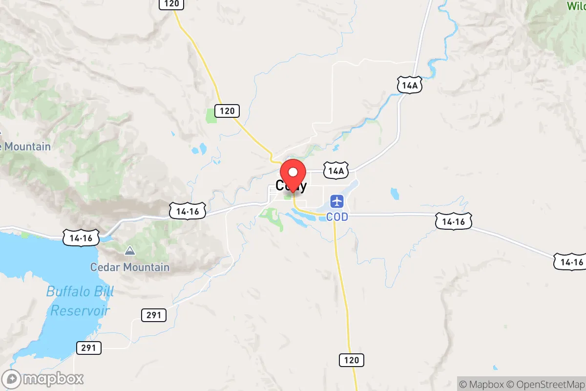 Map centered at 44.5212, -109.0549