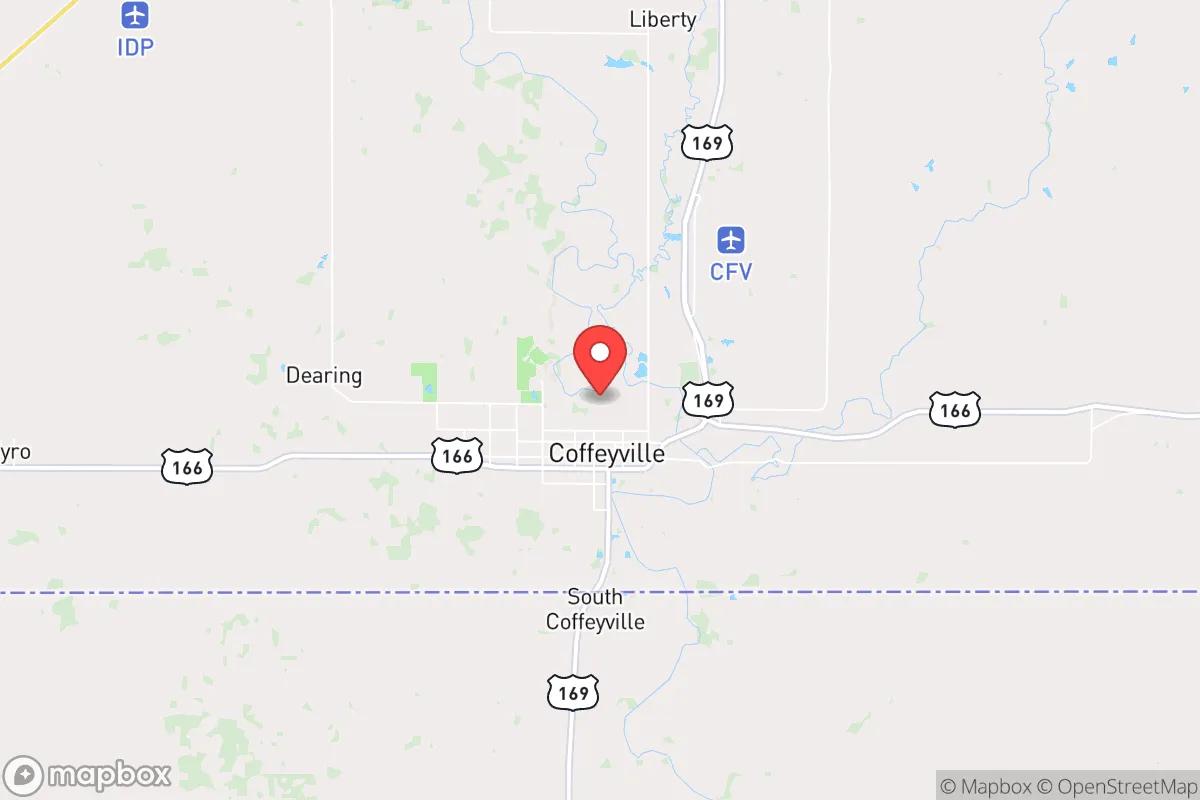 Map centered at 37.0519, -95.6186