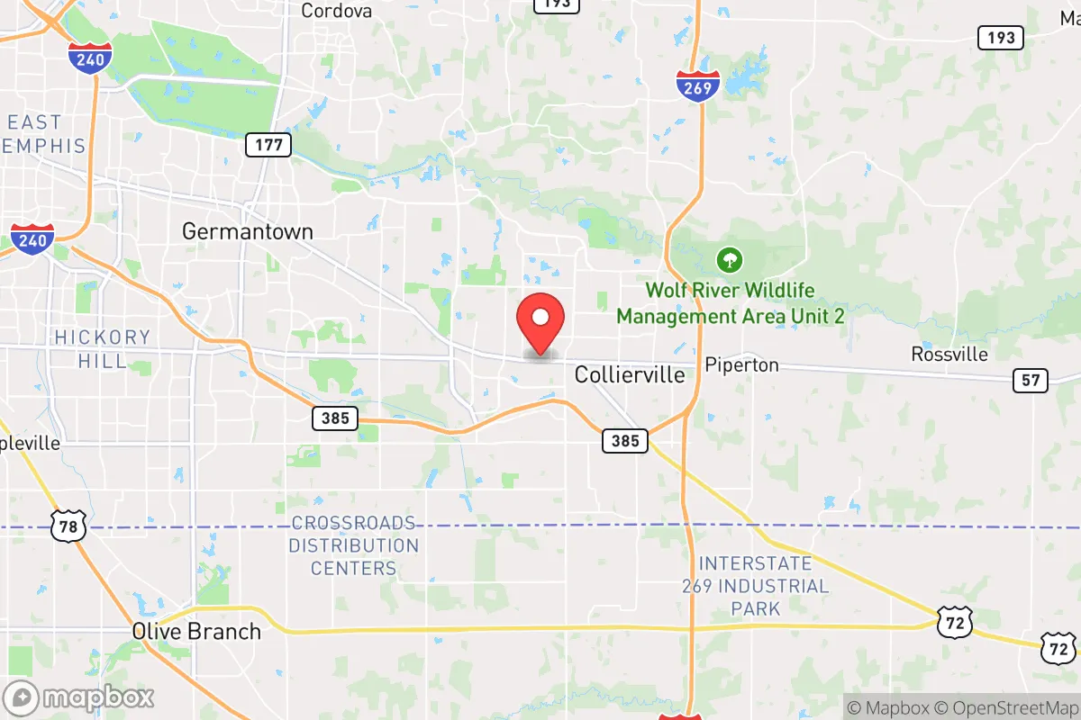 Map centered at 35.0466, -89.6984