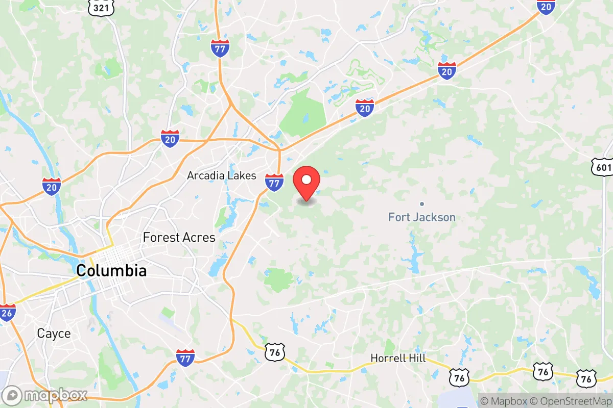 Map centered at 34.0379, -80.9041