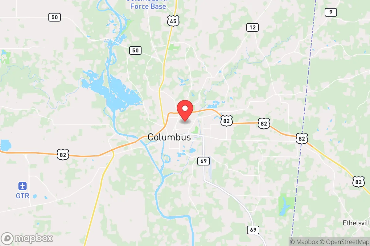 Map centered at 33.5088, -88.4095