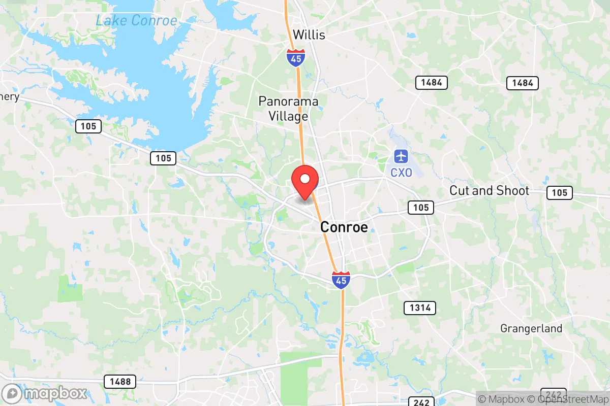 Map centered at 30.3259, -95.4823
