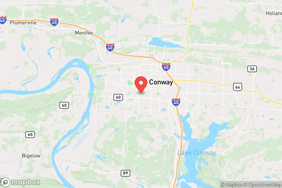 Map centered at 35.0750, -92.4691