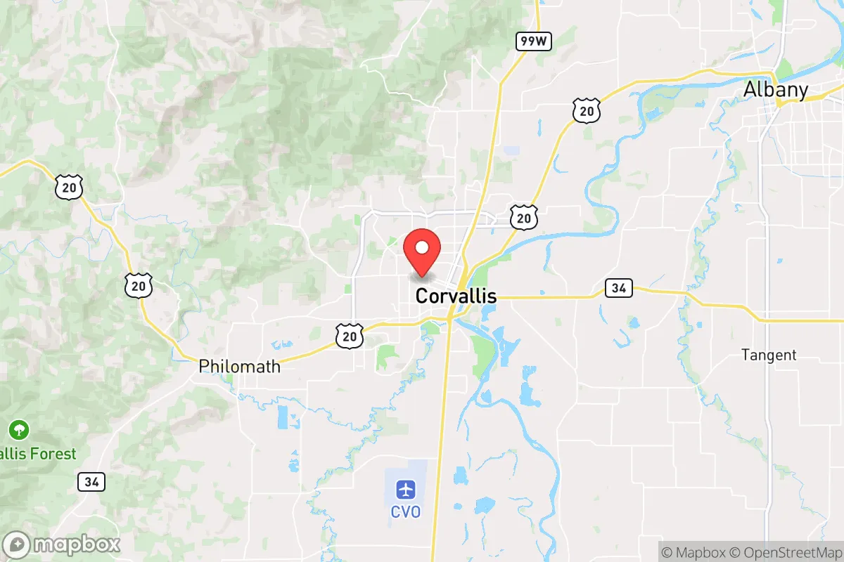 Map centered at 44.5698, -123.2785