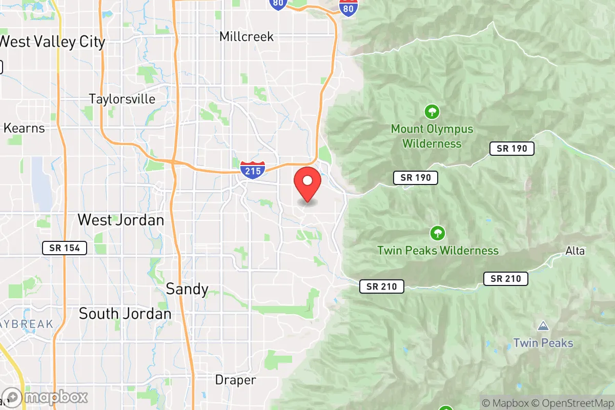 Map centered at 40.6137, -111.8146