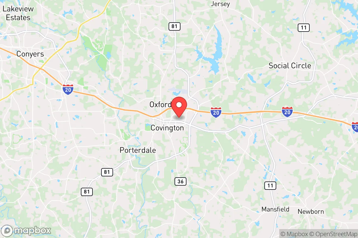 Map centered at 33.6050, -83.8462