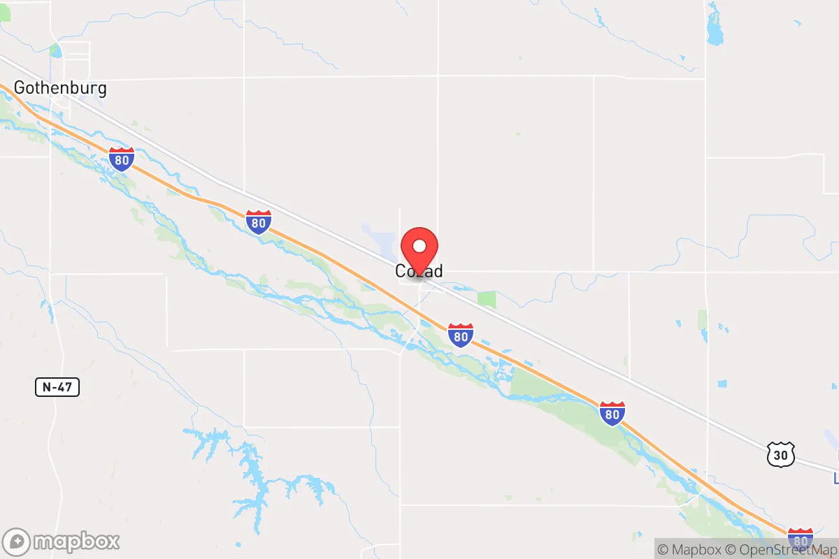 Map centered at 40.8613, -99.9864