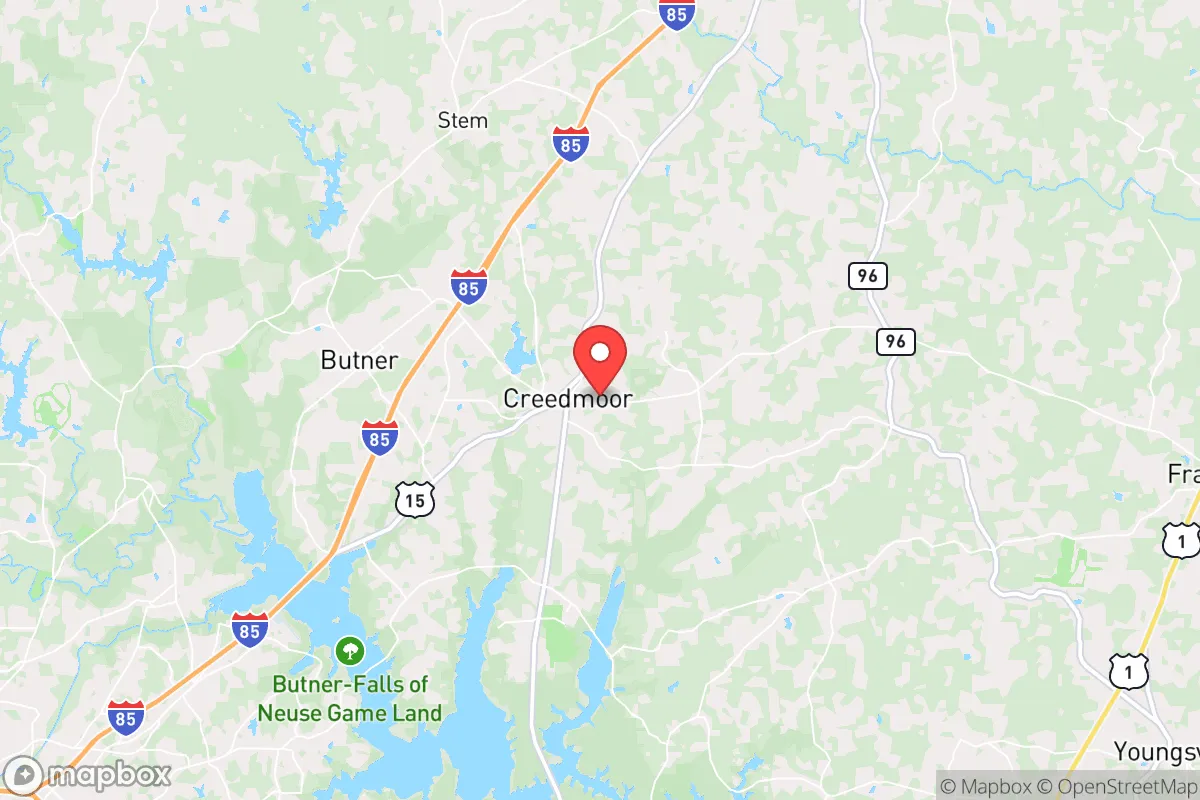 Map centered at 36.1223, -78.6752