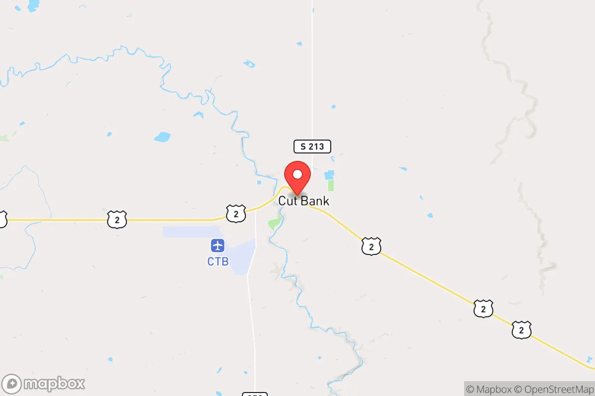 Map centered at 48.6343, -112.3304