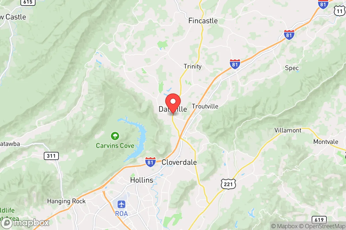 Map centered at 37.4099, -79.9130