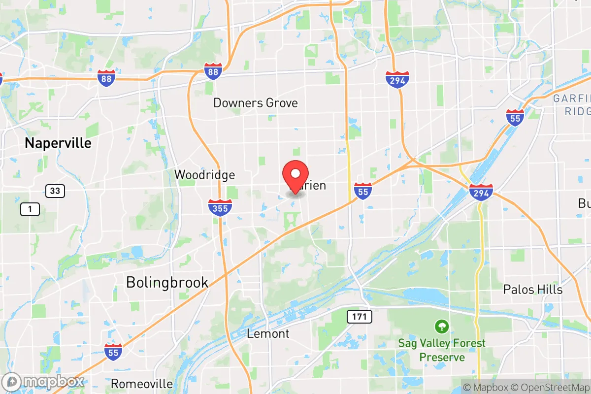 Map centered at 41.7447, -87.9822