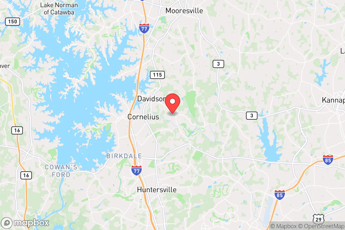 Map centered at 35.4834, -80.8240