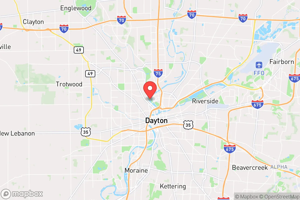 Map centered at 39.7805, -84.2003
