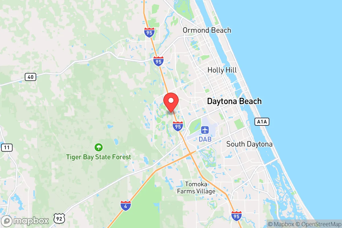 Map centered at 29.1973, -81.0990