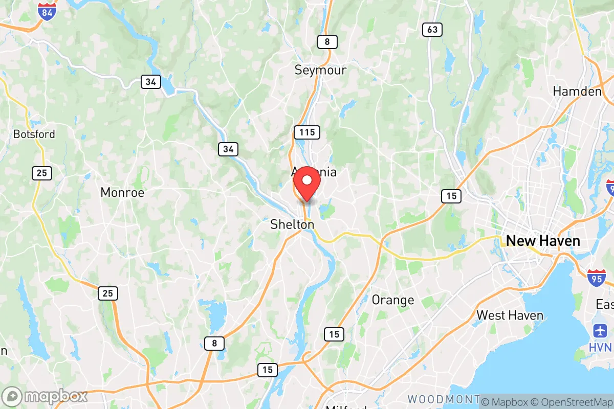 Map centered at 41.3265, -73.0833
