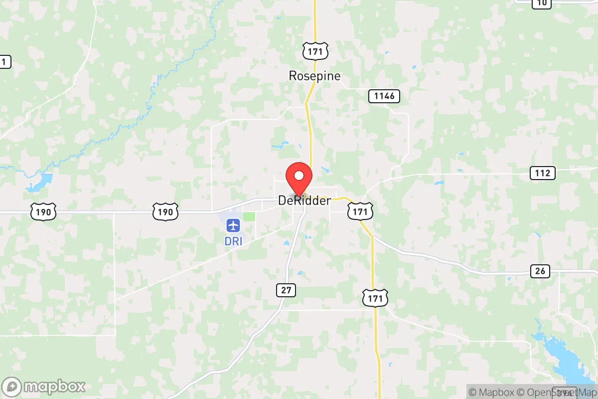 Map centered at 30.8468, -93.2931