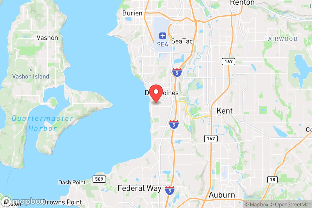 Map centered at 47.3888, -122.3172
