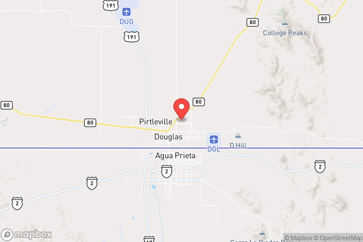 Map centered at 31.3602, -109.5394