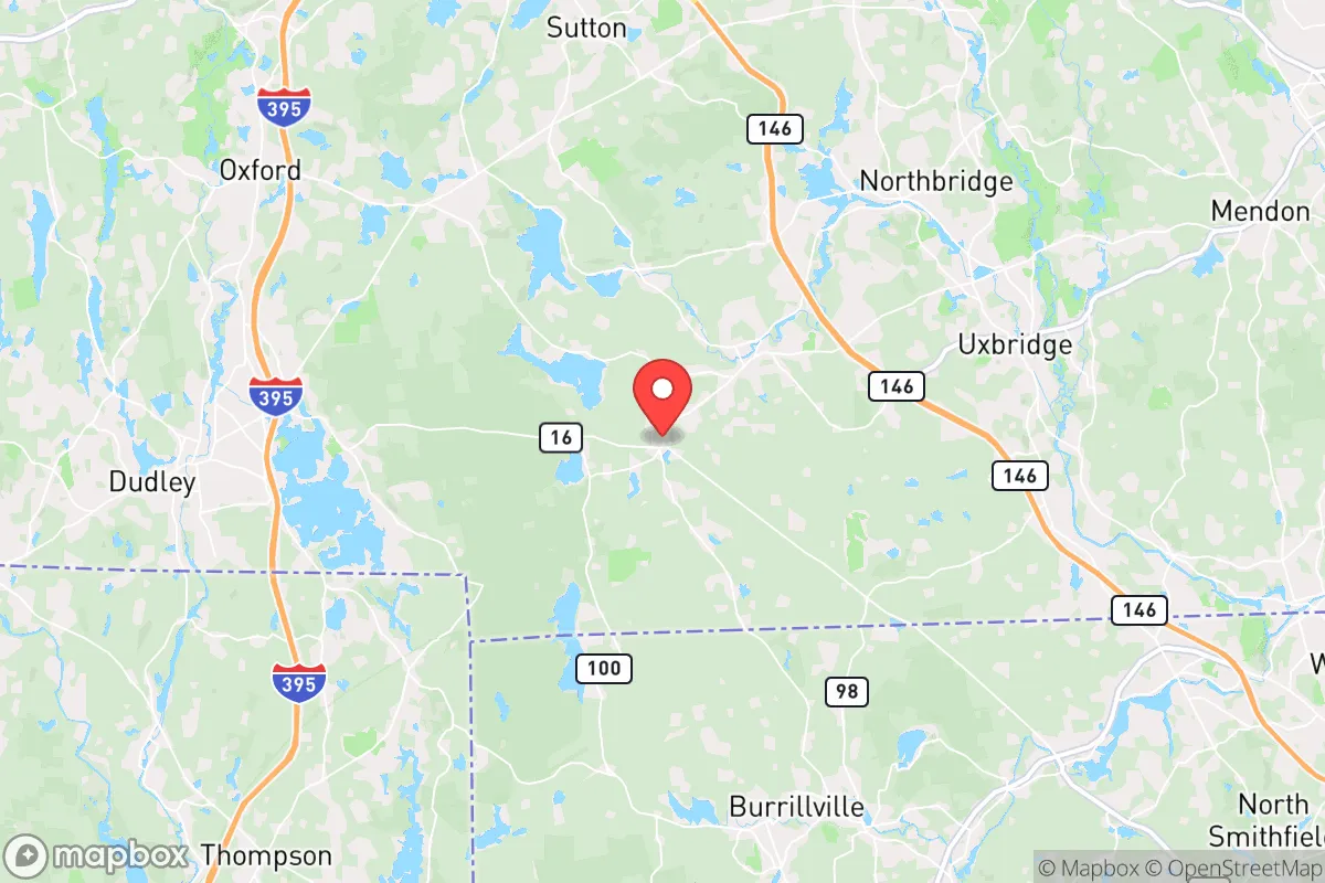 Map centered at 42.0543, -71.7394