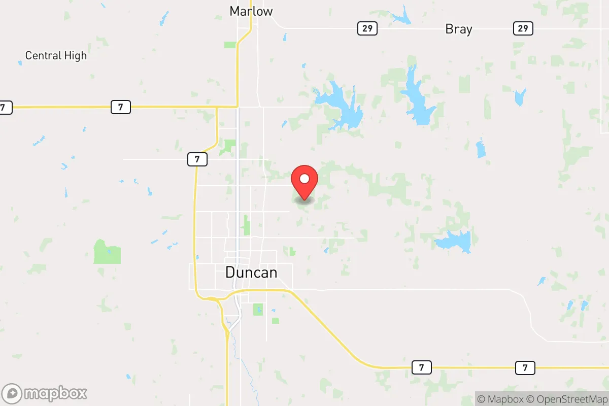 Map centered at 34.5409, -97.9217