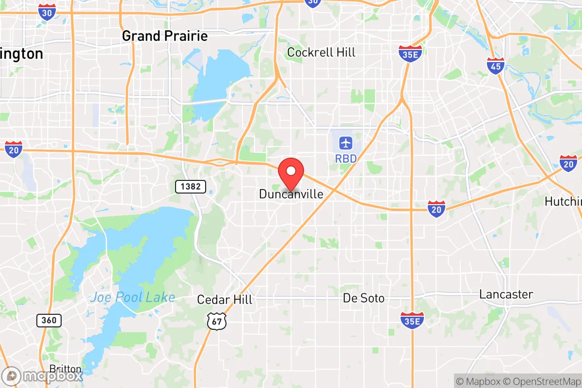 Map centered at 32.6460, -96.9127