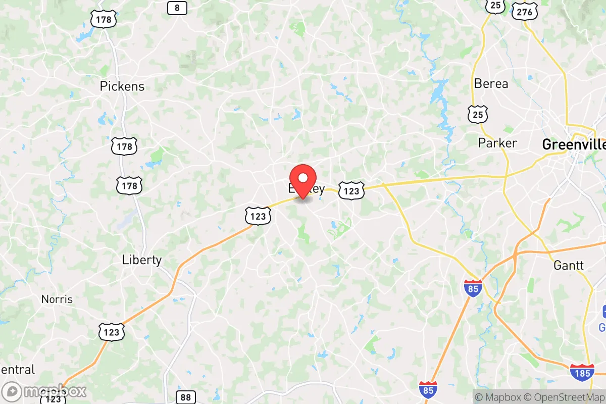 Map centered at 34.8192, -82.5838