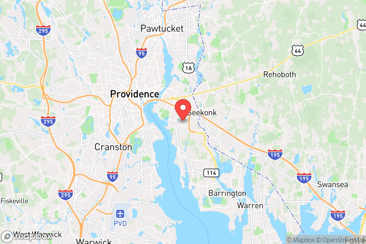 Map centered at 41.8005, -71.3582
