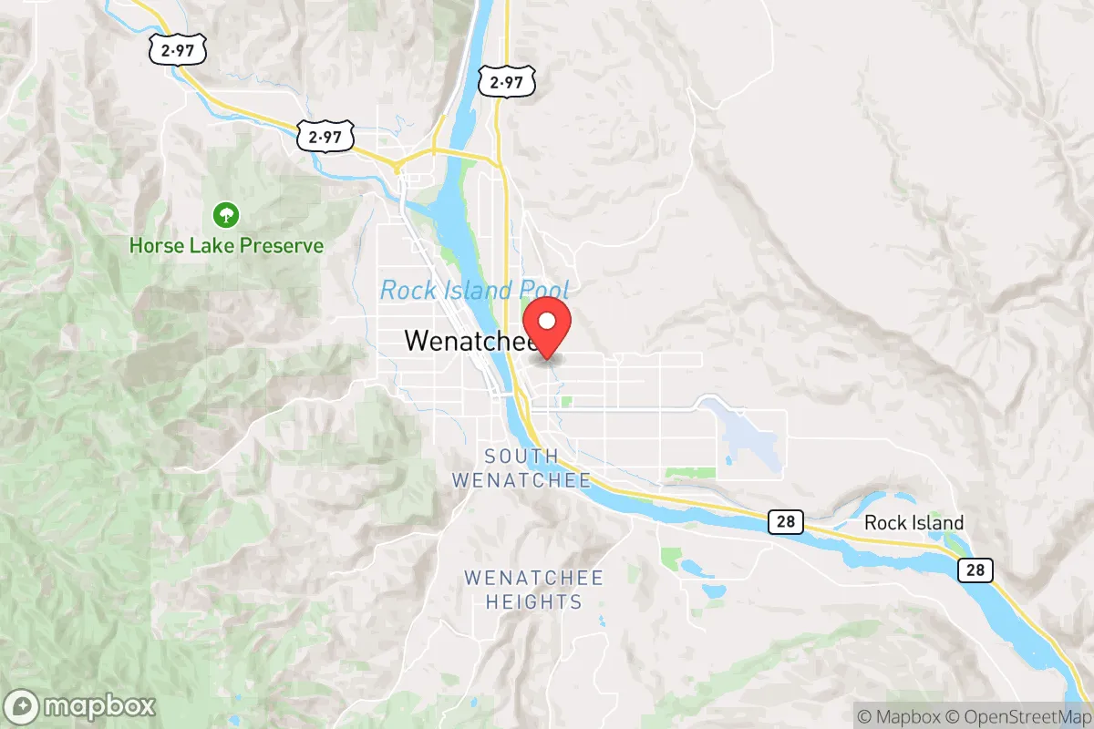 Map centered at 47.4174, -120.2822