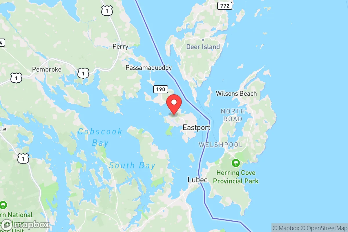 Map centered at 44.9146, -67.0111