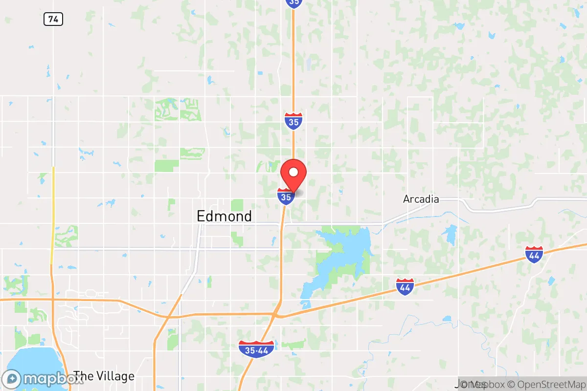 Map centered at 35.6689, -97.4162