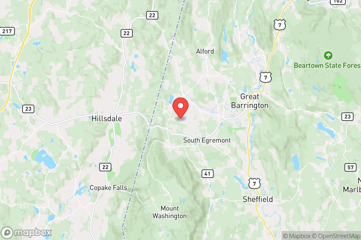 Map centered at 42.1777, -73.4416