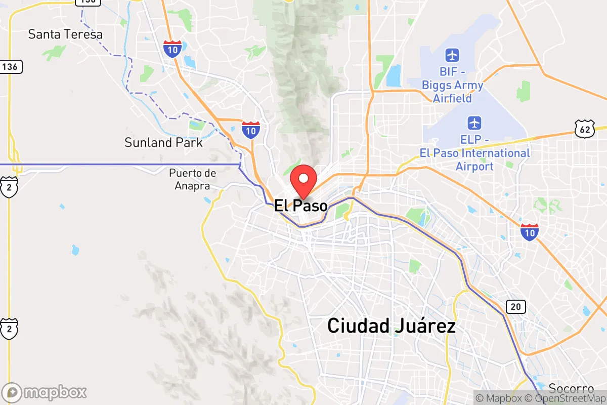 Map centered at 31.8475, -106.4298