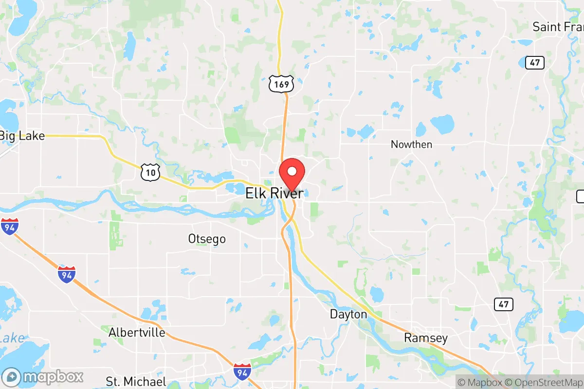 Map centered at 45.3314, -93.5670