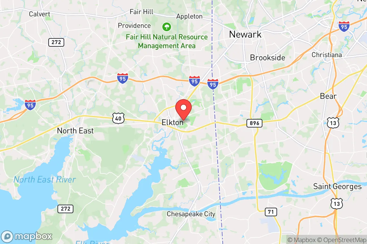 Map centered at 39.6068, -75.8207