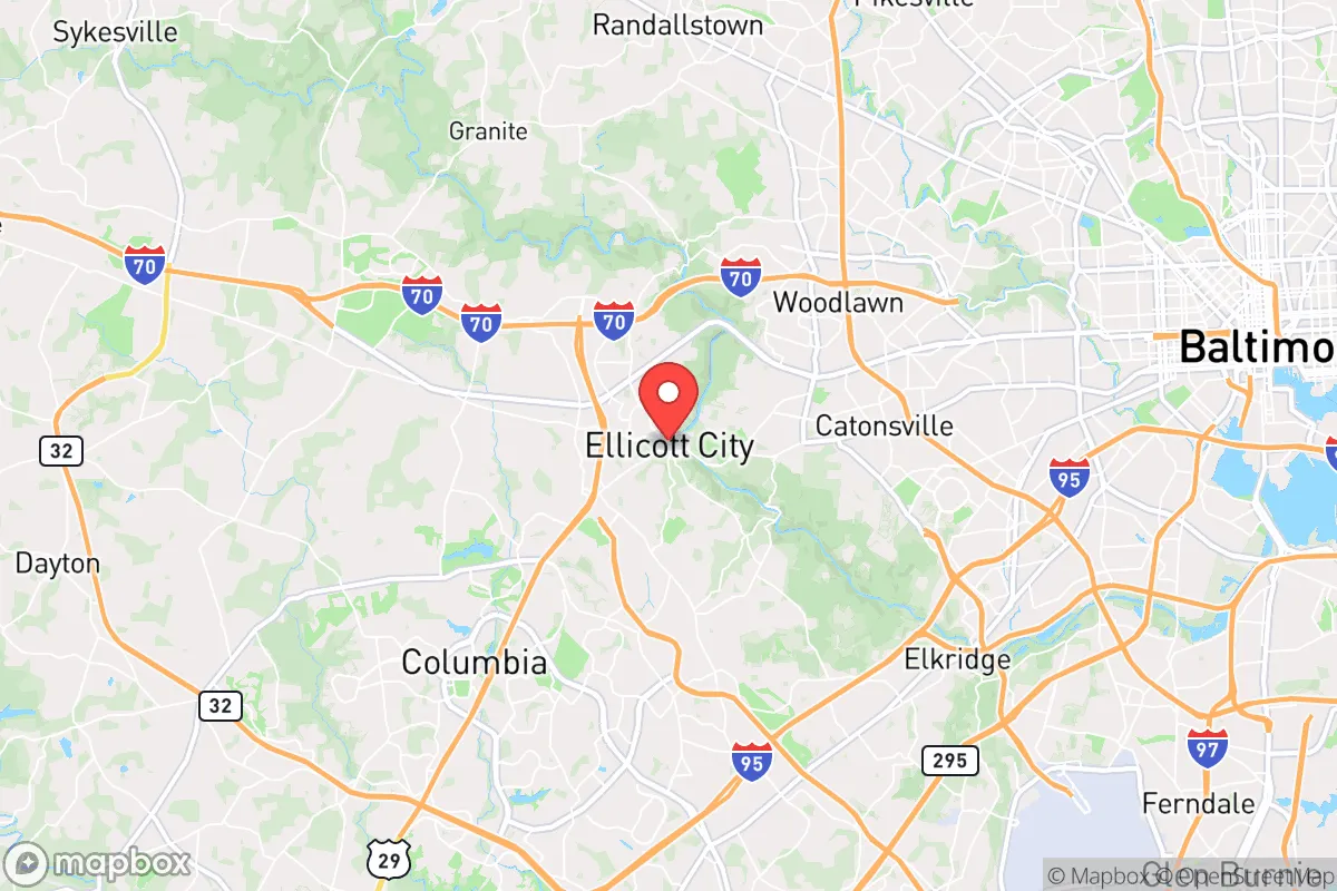 Map centered at 39.2673, -76.7983
