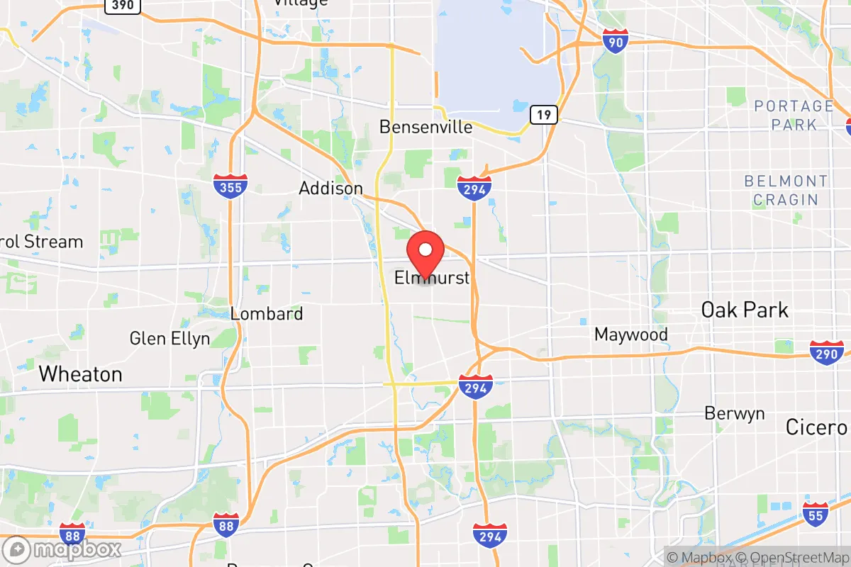Map centered at 41.8973, -87.9432