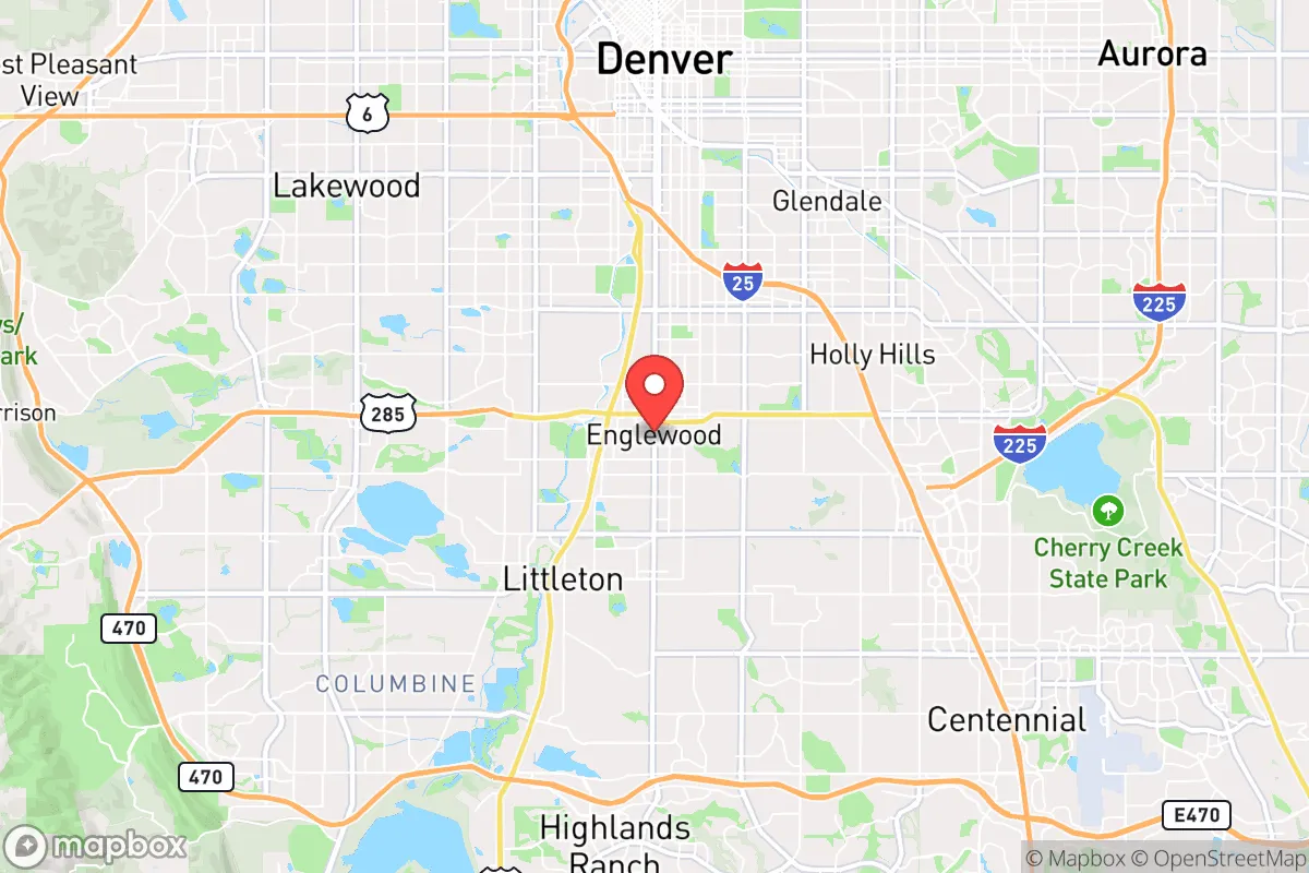 Map centered at 39.6468, -104.9943