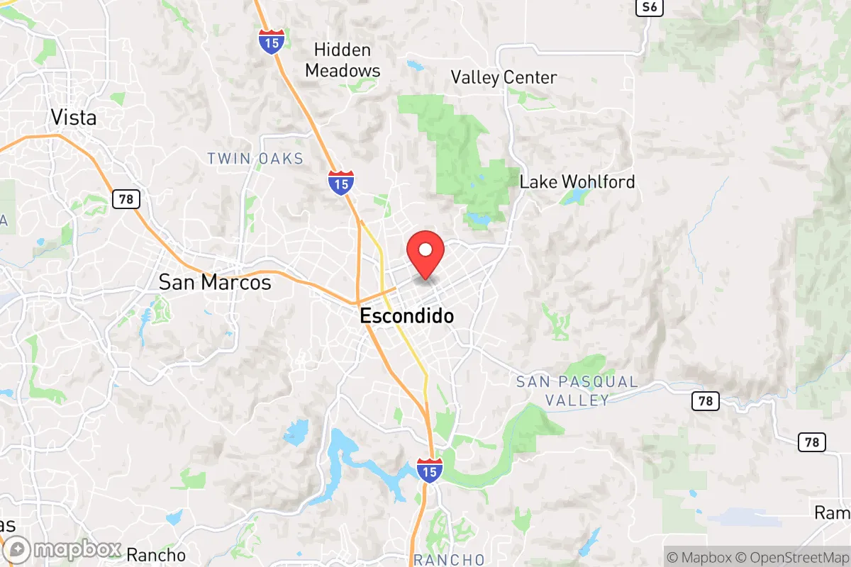 Map centered at 33.1347, -117.0722