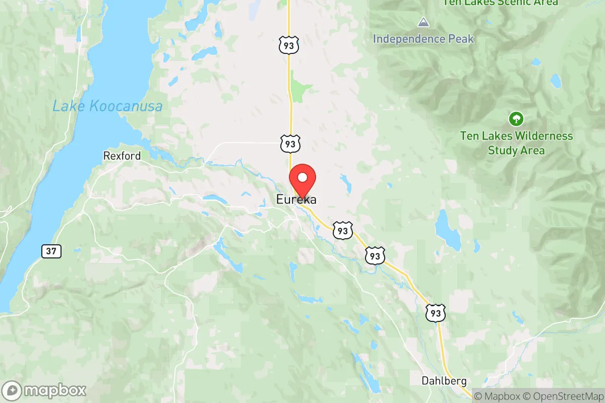 Map centered at 48.8789, -115.0492