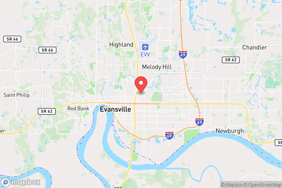 Map centered at 37.9881, -87.5341