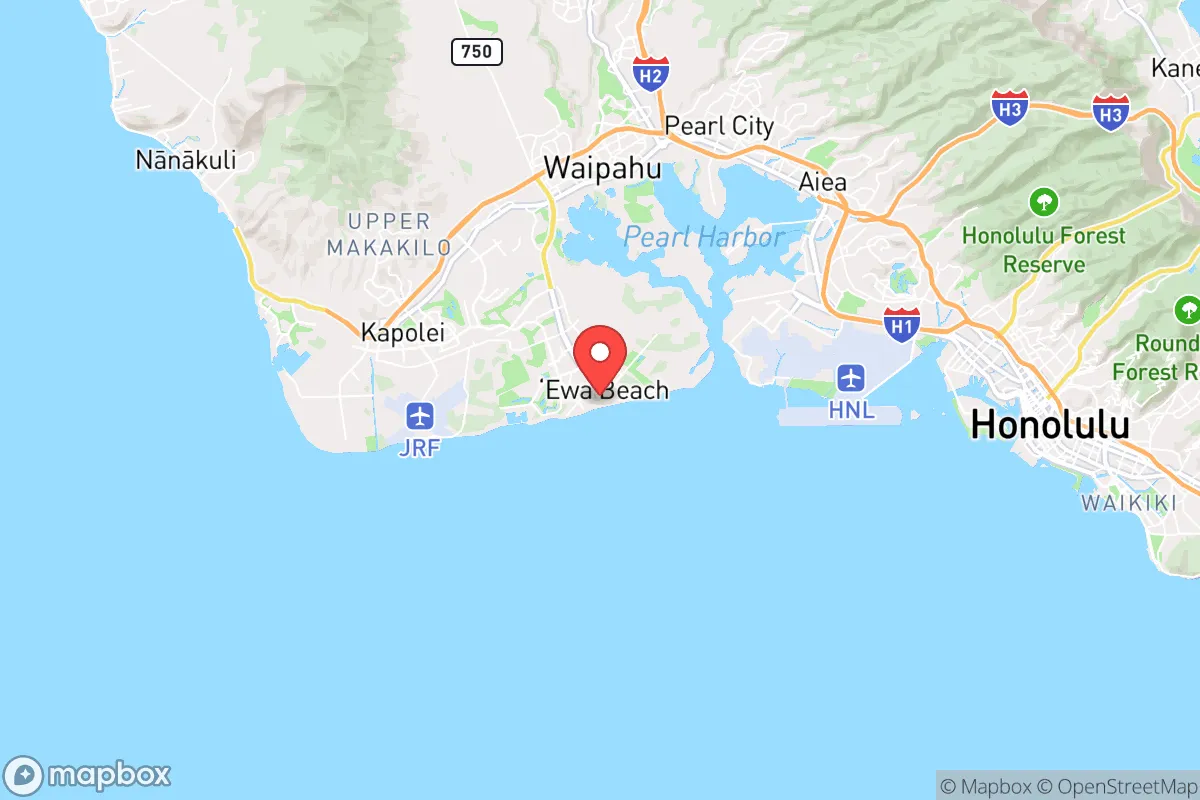 Map centered at 21.3124, -158.0101