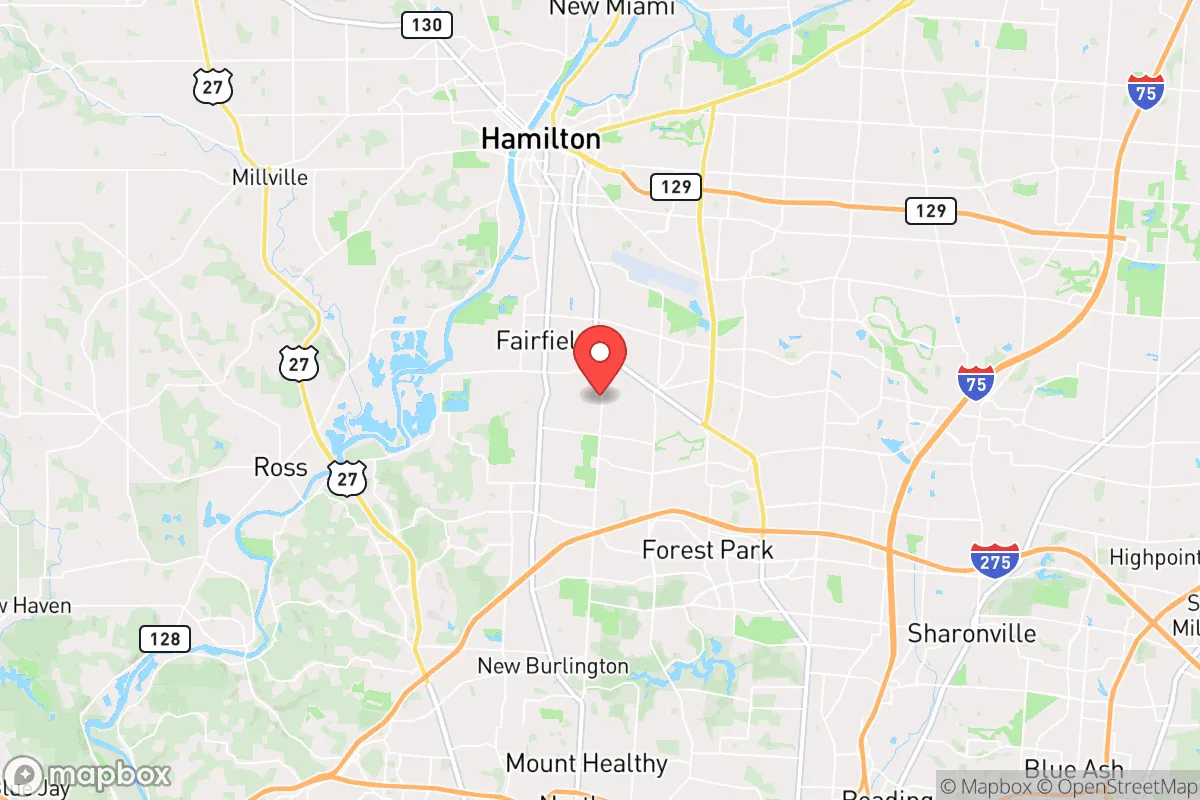 Map centered at 39.3301, -84.5409
