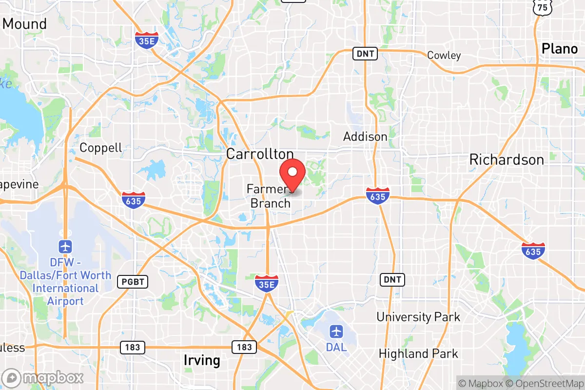 Map centered at 32.9272, -96.8805
