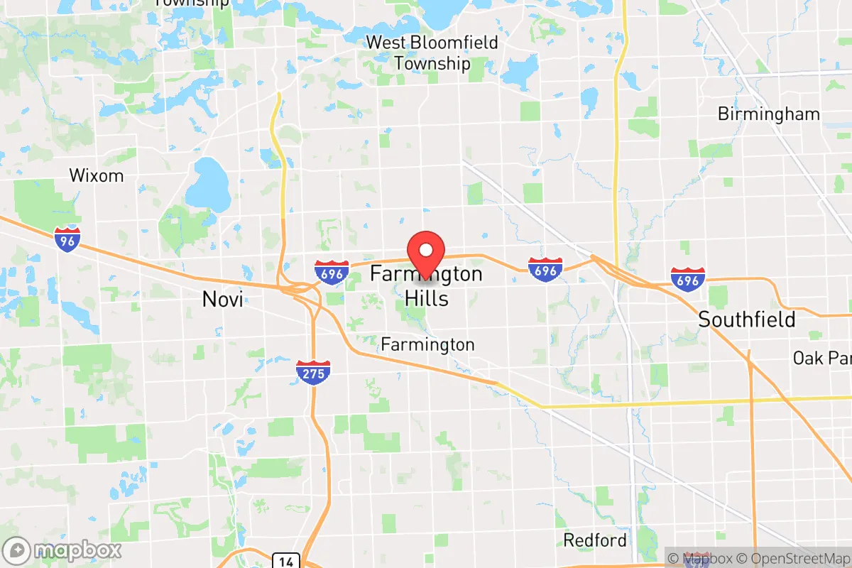 Map centered at 42.4860, -83.3771