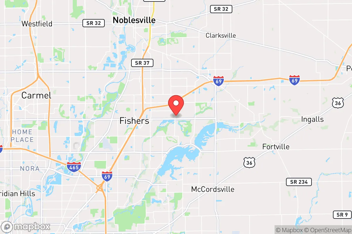 Map centered at 39.9590, -85.9648